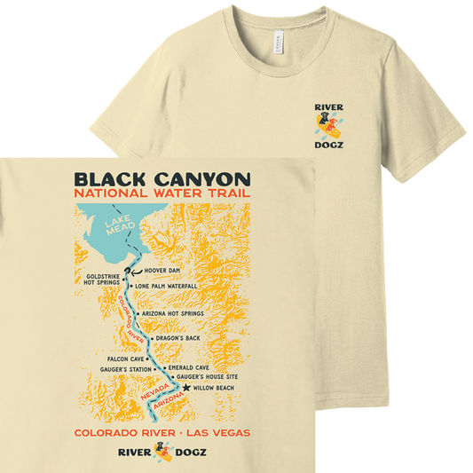 "Black Canyon Map" Short Sleeve T-Shirt