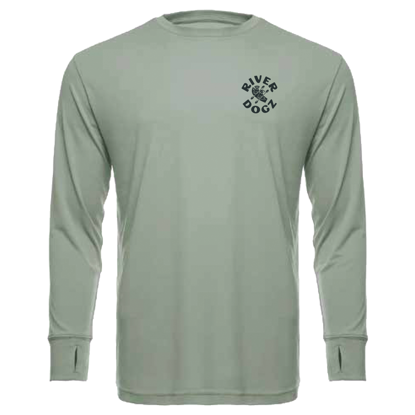 "Dogs in Canyon" Quick Dry Long-Sleeve Performance Shirt