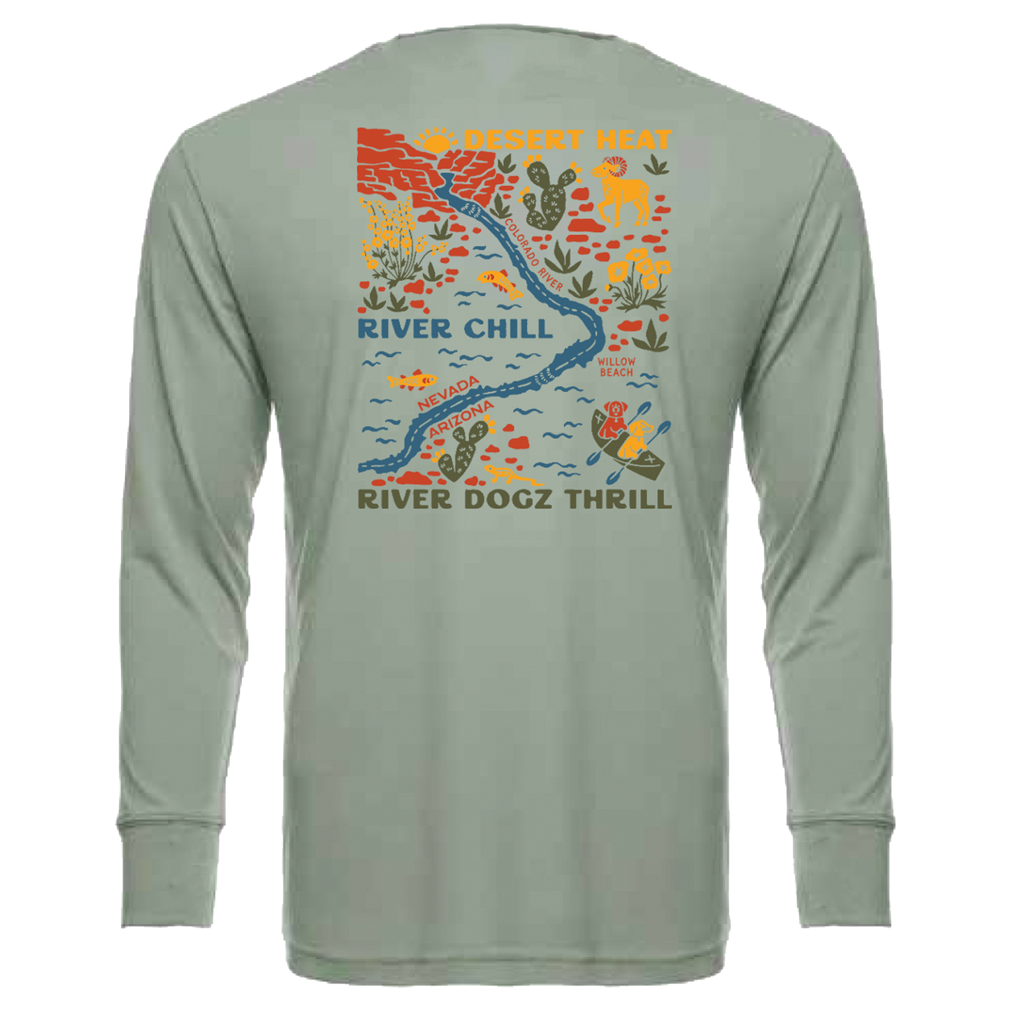 "River Dogz Thrill" Quick Dry Long-Sleeve Performance Shirt