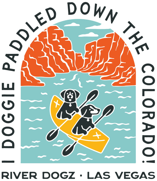 Doggie Paddled the Colorado Sticker