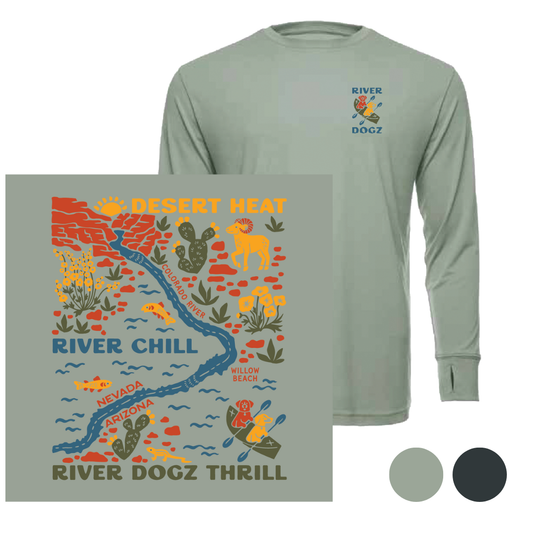 "River Dogz Thrill" Quick Dry Long-Sleeve Performance Shirt